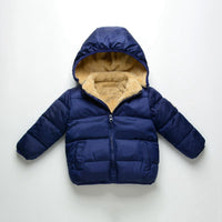COOTELILI Fleece Winter Parkas Kids Jackets For Girls Boys Warm Thick Velvet Children's Coat Baby Outerwear Infant Overcoat