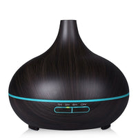 Searide 400ml Air humidifier Aromatherapy Ultrasonic wood Aroma Essential Oil Diffuser 7 Changeable LED Colors For Home Office