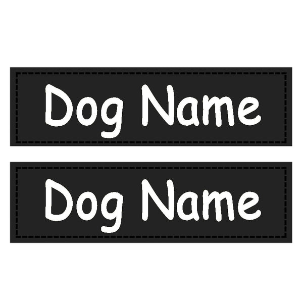 Dog ID Tag Dog Name Tag Custom Name Labels Reflective Label Luminous Personalized Stickers for Dog Harness Tag Pets Supplies