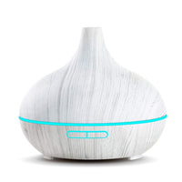 Searide 400ml Air humidifier Aromatherapy Ultrasonic wood Aroma Essential Oil Diffuser 7 Changeable LED Colors For Home Office