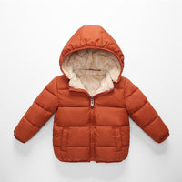COOTELILI Fleece Winter Parkas Kids Jackets For Girls Boys Warm Thick Velvet Children's Coat Baby Outerwear Infant Overcoat