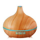 Searide 400ml Air humidifier Aromatherapy Ultrasonic wood Aroma Essential Oil Diffuser 7 Changeable LED Colors For Home Office