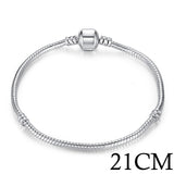 나나나나BAMOER 5 Style Silver Color LOVE Snake Chain Bracel