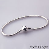 나나나나BAMOER 5 Style Silver Color LOVE Snake Chain Bracel