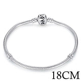 나나나나BAMOER 5 Style Silver Color LOVE Snake Chain Bracel