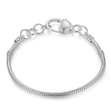 나나나나BAMOER 5 Style Silver Color LOVE Snake Chain Bracel