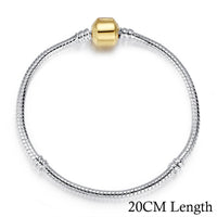 나나나나BAMOER 5 Style Silver Color LOVE Snake Chain Bracel