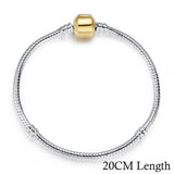 나나나나BAMOER 5 Style Silver Color LOVE Snake Chain Bracel
