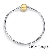 나나나나BAMOER 5 Style Silver Color LOVE Snake Chain Bracel