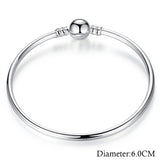 나나나나BAMOER 5 Style Silver Color LOVE Snake Chain Bracel