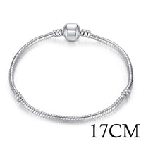 나나나나BAMOER 5 Style Silver Color LOVE Snake Chain Bracel