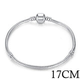 나나나나BAMOER 5 Style Silver Color LOVE Snake Chain Bracel