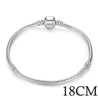 나나나나BAMOER 5 Style Silver Color LOVE Snake Chain Bracel