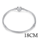 나나나나BAMOER 5 Style Silver Color LOVE Snake Chain Bracel