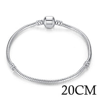 나나나나BAMOER 5 Style Silver Color LOVE Snake Chain Bracel