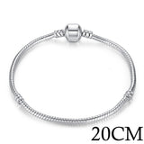 나나나나BAMOER 5 Style Silver Color LOVE Snake Chain Bracel