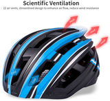 Bike Helmet for Men Women, Bicycle Cycling Helmet with Magnetic Goggles & Safety Rear Light & Reflective Strap for Adults Road & Mountain Cycle Helmets