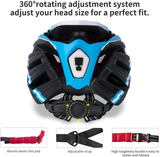 Bike Helmet for Men Women, Bicycle Cycling Helmet with Magnetic Goggles & Safety Rear Light & Reflective Strap for Adults Road & Mountain Cycle Helmets