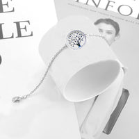 Sodrov 2019 Couples Round Fortune Tree Sterling Silver Bracelet DIY Life Tree 925 Sterling Silver Women's Bracelet