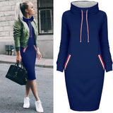 Women Hoodie Dress 2019 Winter Spring Women's Pullover Fashion Ladies Sweatshirts Female Long Hoodies Plus Size Women Pull Hoody on AliExpress