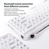 Youpin Lofree 1% Foggy Dual Mode Mechanical Keyboards Wireless Bluetooth Men and Women Office Laptop IPad for Home Office