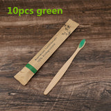 5/10Pcs Eco Friendly Toothbrush Bamboo Resuable Toothbrushes Portable Adult Wooden Soft Tooth Brush for Home Travel Hotel Use