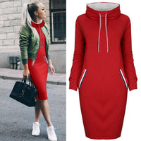 Women Hoodie Dress 2019 Winter Spring Women's Pullover Fashion Ladies Sweatshirts Female Long Hoodies Plus Size Women Pull Hoody on AliExpress
