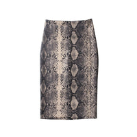 DeRuiLaDy Fashion Women Snake Print Skirt 2019 New Casual Sexy High Waist Elegant Skirts Womens Office Lady Skirt