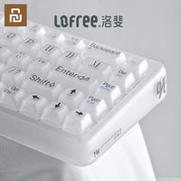 Youpin Lofree 1% Foggy Dual Mode Mechanical Keyboards Wireless Bluetooth Men and Women Office Laptop IPad for Home Office