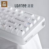 Youpin Lofree 1% Foggy Dual Mode Mechanical Keyboards Wireless Bluetooth Men and Women Office Laptop IPad for Home Office