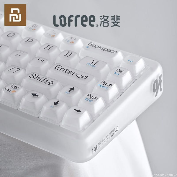 Youpin Lofree 1% Foggy Dual Mode Mechanical Keyboards Wireless Bluetooth Men and Women Office Laptop IPad for Home Office