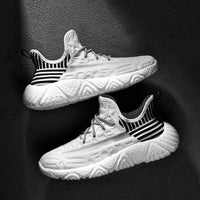 Men Casual Shoes Fashion Mens Sneakers Breathable Flying Weaving Mesh Lightweight Lace-up Shoe Outdoor Tenis Masculino Adulto