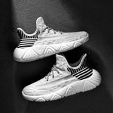 Men Casual Shoes Fashion Mens Sneakers Breathable Flying Weaving Mesh Lightweight Lace-up Shoe Outdoor Tenis Masculino Adulto