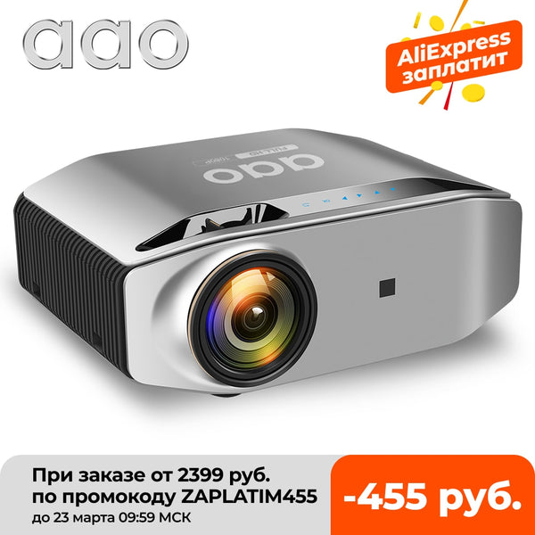AAO Native 1080p Full HD Projector YG620 LED Proyector 1920x 1080P 3D Video YG621 Wireless WiFi Multi-Screen Beamer Home Theater