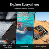 ZEEKER P10 108MP Rugged Phone IP69K Waterproof NFC Smartphone 6.49" FHD+ DotDisplay 6000mAh IR Night Vision Quad Camera