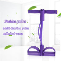 Fitness Resistance Bands 4 Tube Tension band Pedal Ankle Puller Fitness Sit-ups pPull Rope Gym Sport Workout Fitness band