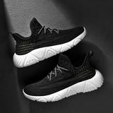 Men Casual Shoes Fashion Mens Sneakers Breathable Flying Weaving Mesh Lightweight Lace-up Shoe Outdoor Tenis Masculino Adulto