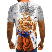 New Boys Clothing Anime Harajuku Tops Summer Fashion Men's T-shirt 3D O-Neck Shirt Large Size Streetwear