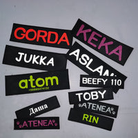 Dog ID Tag Dog Name Tag Custom Name Labels Reflective Label Luminous Personalized Stickers for Dog Harness Tag Pets Supplies