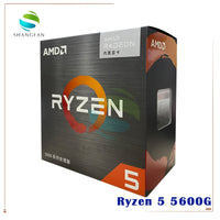 AMD Ryzen 5 5600G R5 5600G 3.9GHz Six-Core Twelve-Thread 65W CPU Processor L3=16M 100-000000252 Socket AM4 New and have fan