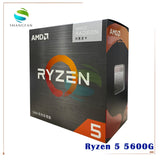 AMD Ryzen 5 5600G R5 5600G 3.9GHz Six-Core Twelve-Thread 65W CPU Processor L3=16M 100-000000252 Socket AM4 New and have fan