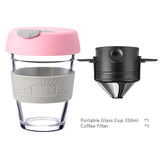 Coffee Filter Portable 304 Stainless Steel Drip Coffee Tea Holder Funnel Baskets Reusable Tea Infuser and Stand Coffee Dripper
