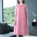 Elegant Women Miyak Pleated Fashion Dress New Plus Size Belly Cover Pleats Please Dress
