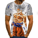 New Boys Clothing Anime Harajuku Tops Summer Fashion Men's T-shirt 3D O-Neck Shirt Large Size Streetwear
