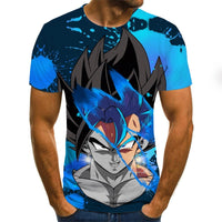 New Boys Clothing Anime Harajuku Tops Summer Fashion Men's T-shirt 3D O-Neck Shirt Large Size Streetwear