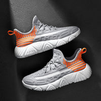 Men Casual Shoes Fashion Mens Sneakers Breathable Flying Weaving Mesh Lightweight Lace-up Shoe Outdoor Tenis Masculino Adulto