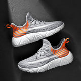 Men Casual Shoes Fashion Mens Sneakers Breathable Flying Weaving Mesh Lightweight Lace-up Shoe Outdoor Tenis Masculino Adulto