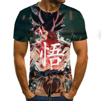 New Boys Clothing Anime Harajuku Tops Summer Fashion Men's T-shirt 3D O-Neck Shirt Large Size Streetwear