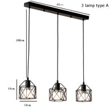 American Rustic Industrial Pendant Lights Kitchen Island Lamp Cafe Hanging Light Modern Lighting Fixtures Nordic Minimalist Lamp
