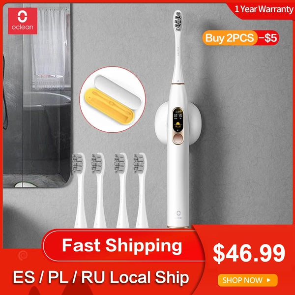 Global Version Oclean X Sonic Electric Toothbrush Adult IPX7 Ultrasonic Automatic Fast Charging Tooth Brush With Touch Screen